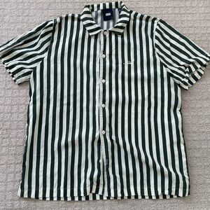 Kith Striped Thompson Camp Collar Shirt agate